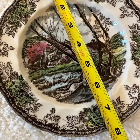 2 Vintage Johnson Bros Ironstone “Friendly Village” Plate - Picture 12 of 12